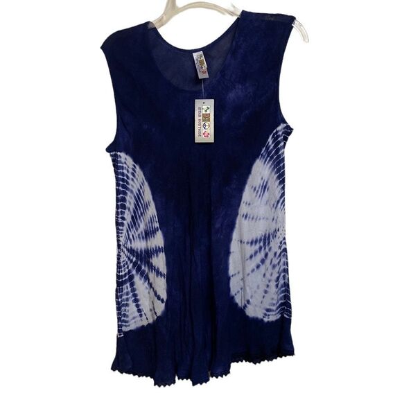 Tie Dye Breezy Lightweight Tank Style Top - Picture 1 of 9